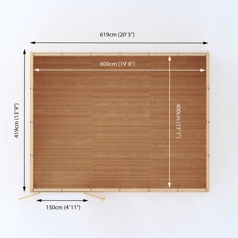 Adley 6m x 4m Tiddington Insulated Garden Room | Sheds.co.uk