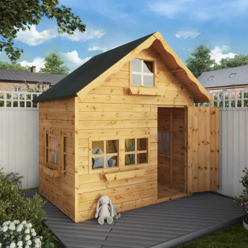 Adley 7' x 5' Jellytot Two Storey Cottage Playhouse | Sheds.co.uk