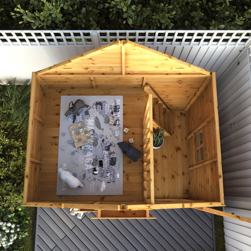 Adley 7' x 5' Jellytot Two Storey Cottage Playhouse | Sheds.co.uk