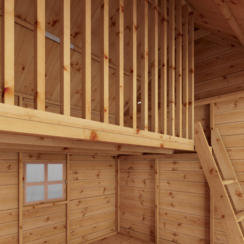 Adley 7' x 5' Jellytot Two Storey Cottage Playhouse | Sheds.co.uk
