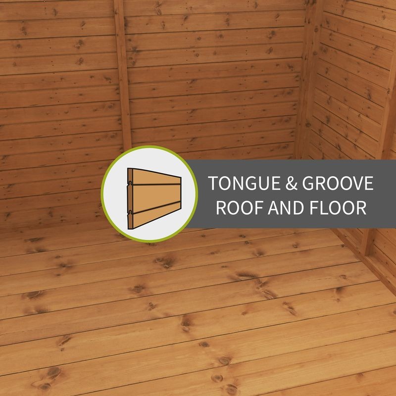 Adley 7' x 5' Premium Shiplap Modular Apex Shed | Sheds.co.uk