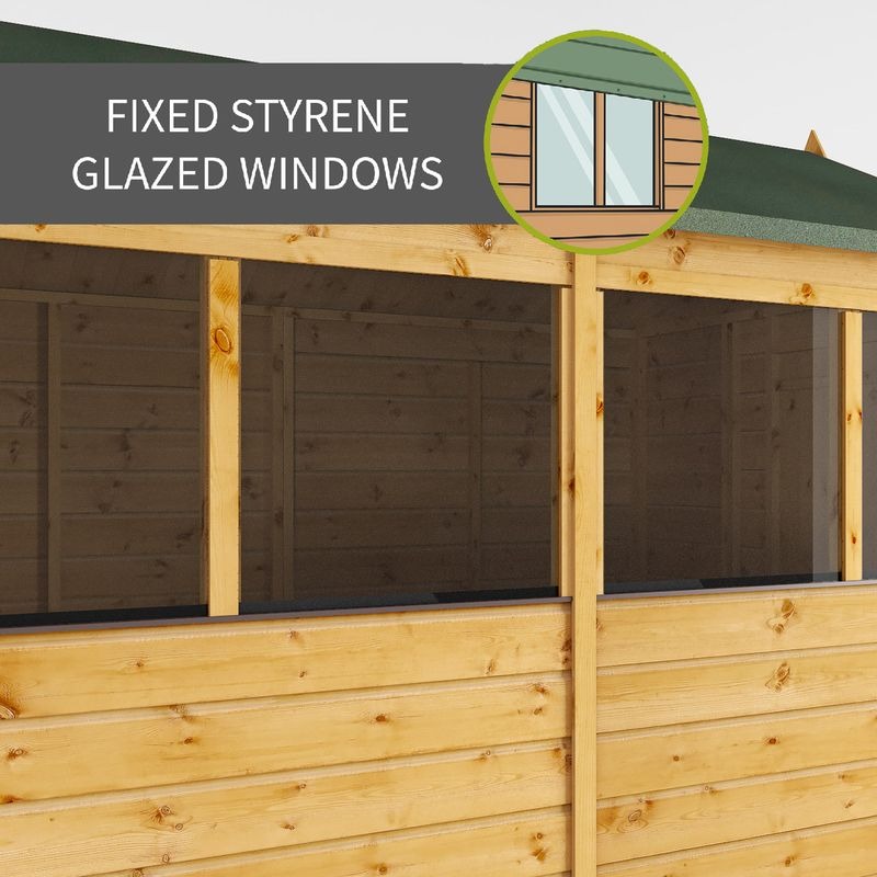 Adley 7' x 5' Premium Shiplap Modular Apex Shed | Sheds.co.uk