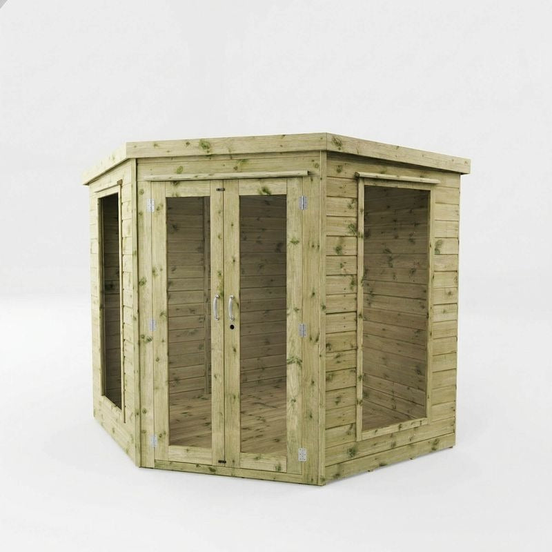 Adley 7' x 7' Chelsea Deluxe Corner Summer House | Sheds.co.uk