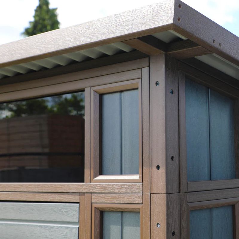 Adley 7' x 7' Premium Composite Double Door Pent Shed | Sheds.co.uk