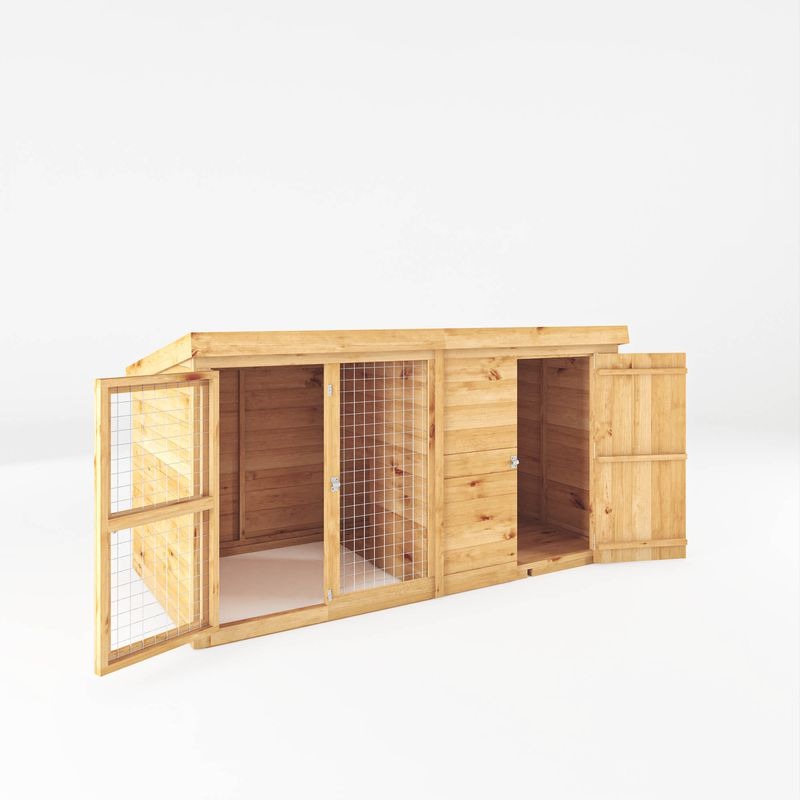 Adley 8' x 4' Dog Kennel & Run | Sheds.co.uk