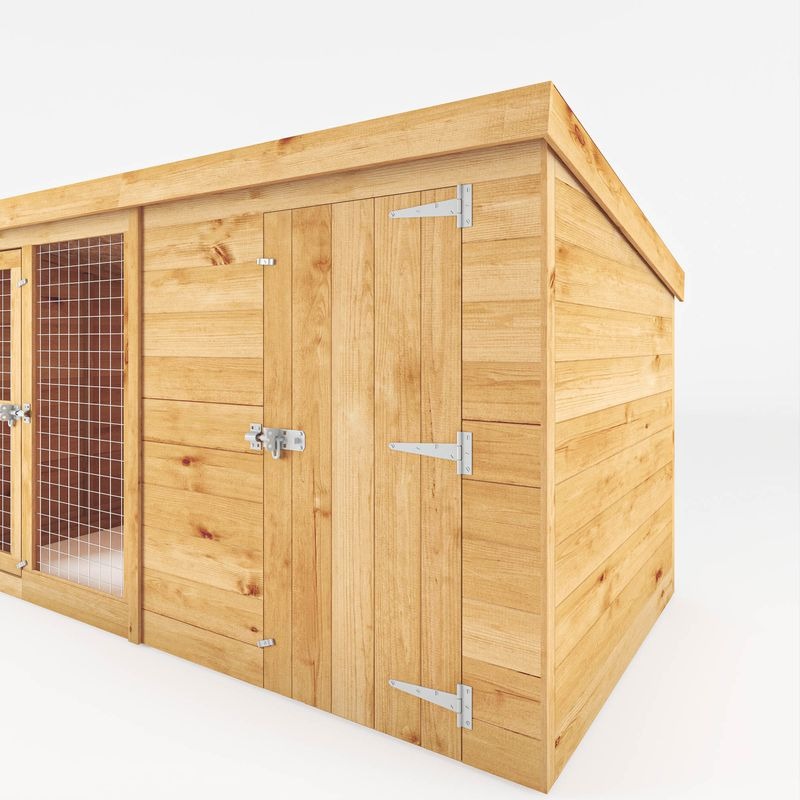 Adley 8' x 4' Dog Kennel & Run | Sheds.co.uk
