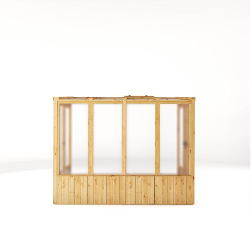 Adley 8' x 4' Lumberjack Premium Pent Lean-To Wooden Greenhouse | Sheds.co.uk