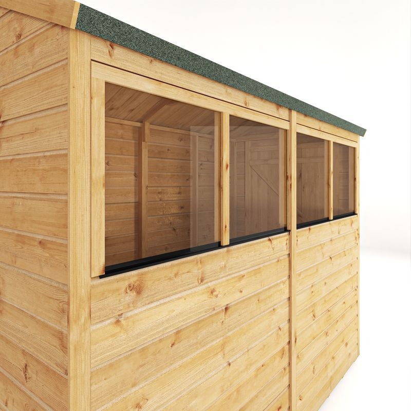 Adley 8' x 4' Lumberjack Premium Shiplap Modular Apex Shed | Sheds.co.uk