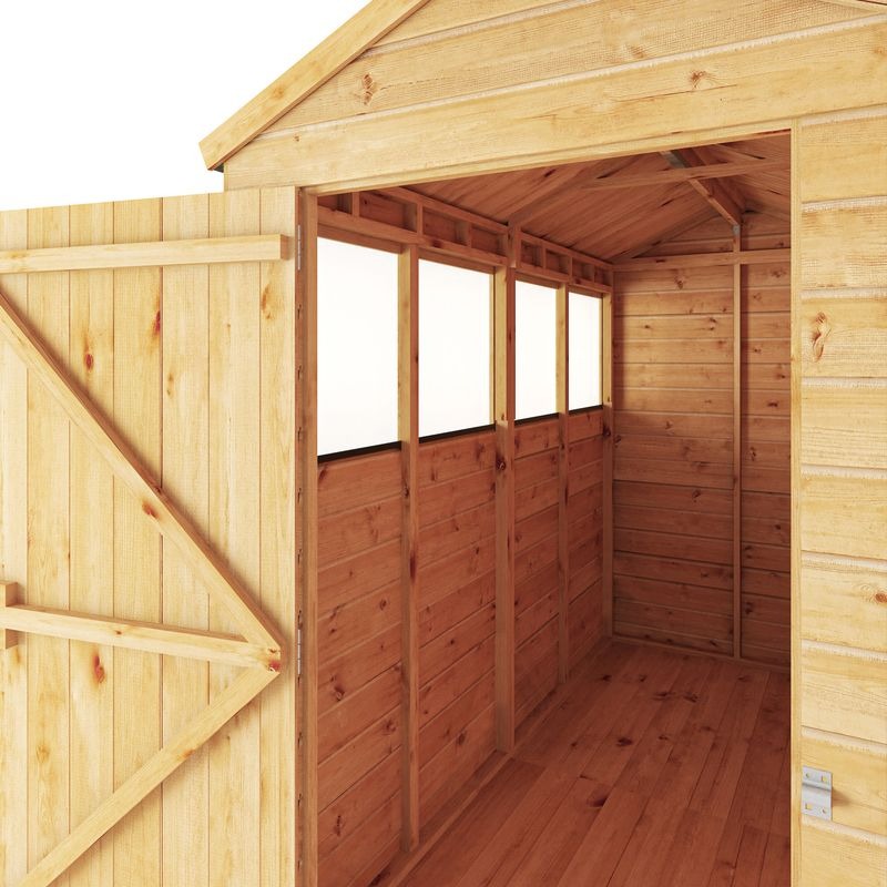 Adley 8' x 4' Lumberjack Premium Shiplap Modular Apex Shed | Sheds.co.uk
