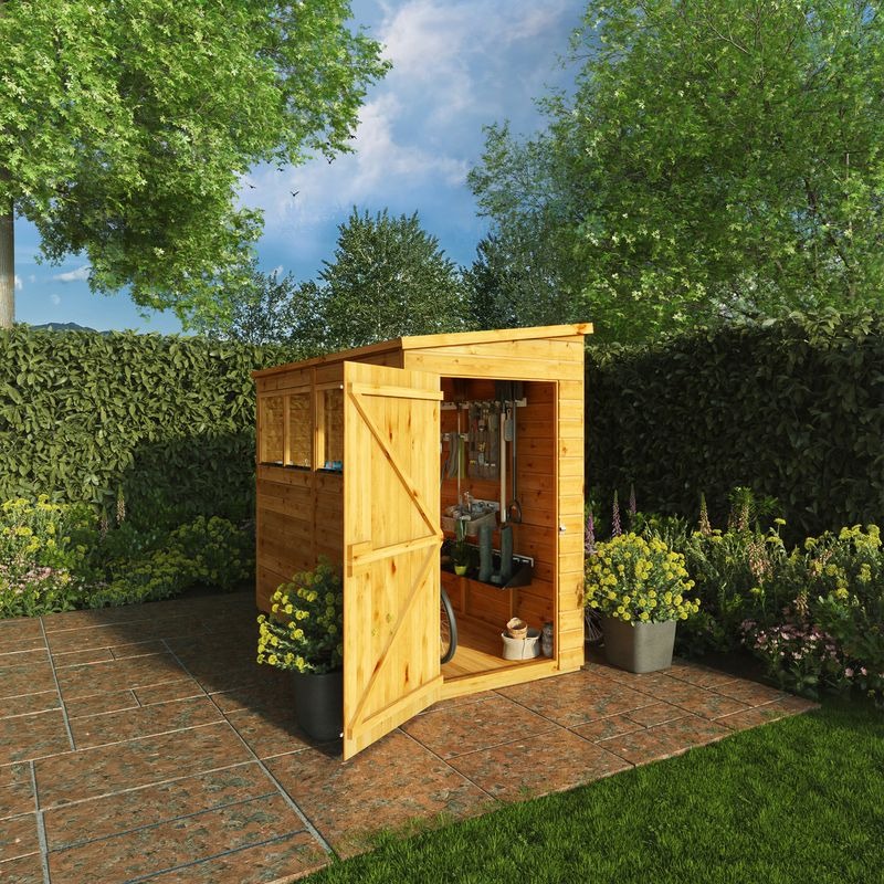 Adley 8' x 4' Lumberjack Premium Shiplap Modular Pent Shed | Sheds.co.uk