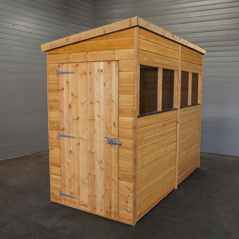 Adley 8' x 4' Lumberjack Premium Shiplap Modular Pent Shed | Sheds.co.uk