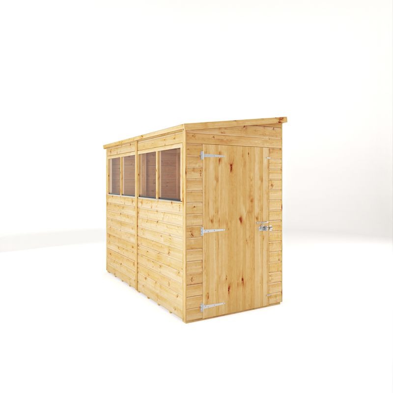 Adley 8' x 4' Lumberjack Premium Shiplap Modular Pent Shed | Sheds.co.uk