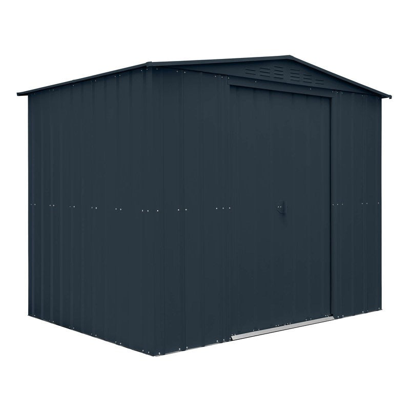 Adley 8' x 6' Apex Metal Shed - Grey | Sheds.co.uk