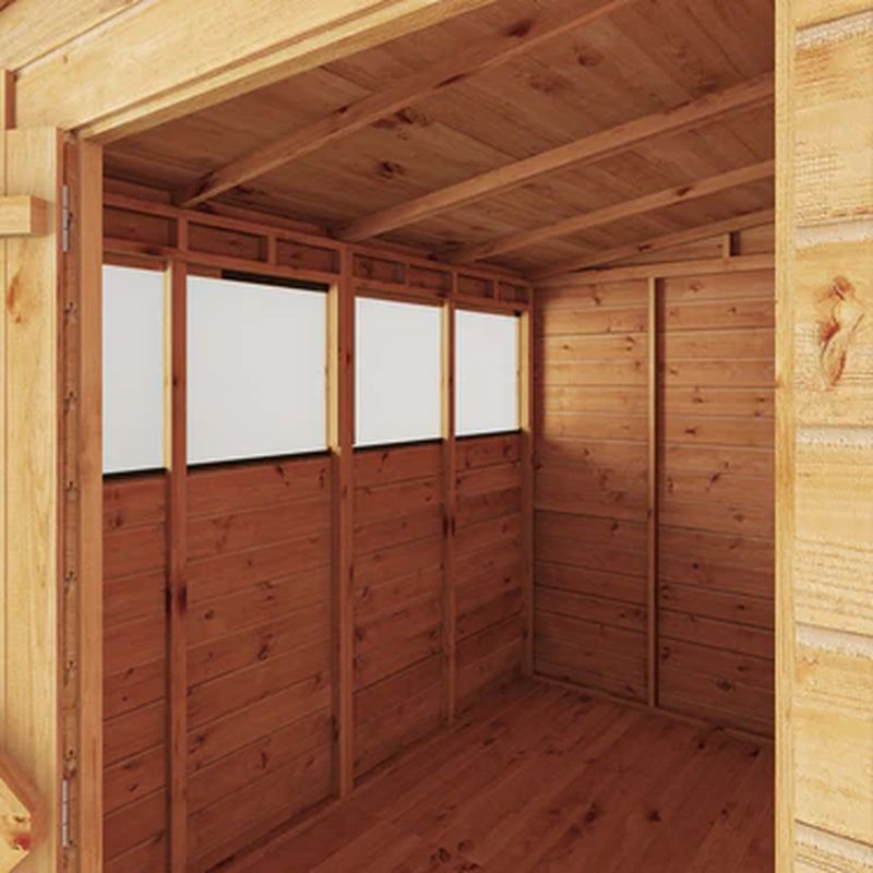 Adley 8' x 6' Lumberjack Premium Shiplap Modular Pent Shed | Sheds.co.uk