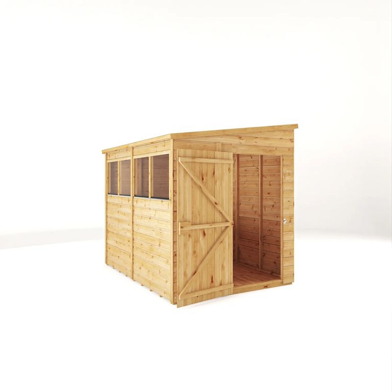 Adley 8' x 6' Lumberjack Premium Shiplap Modular Pent Shed | Sheds.co.uk