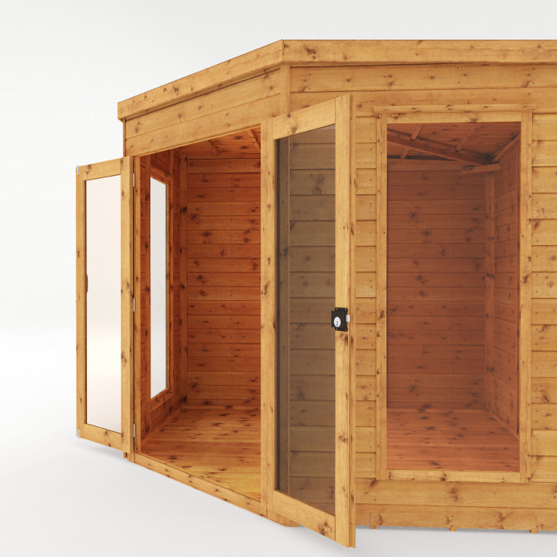 Adley 8' x 8' Chelsea Deluxe Corner Summer House | Sheds.co.uk