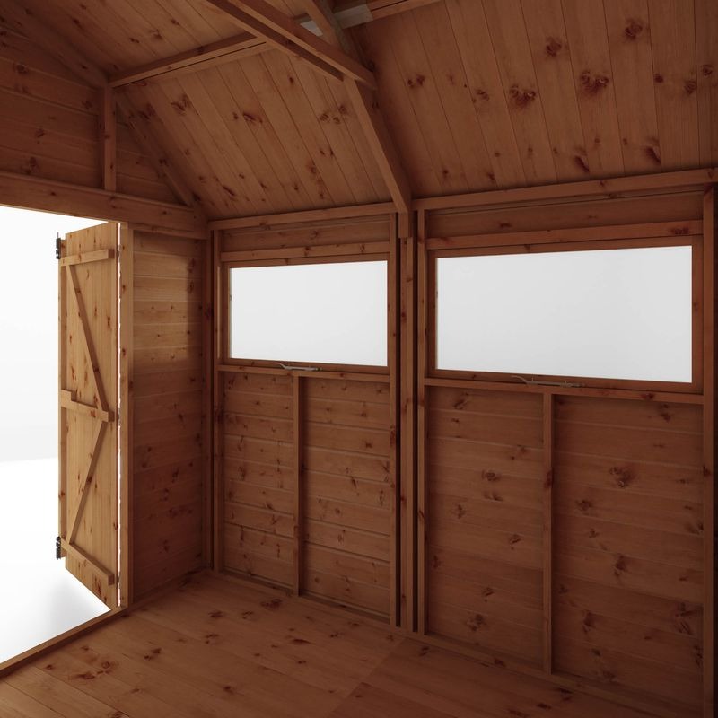 Adley 8' x 8' Premium Double Door Shiplap Dutch Barn | Sheds.co.uk