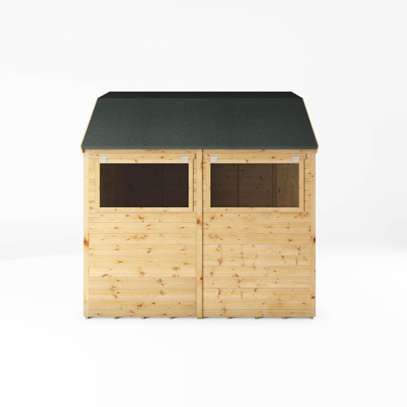 Adley 8' x 8' Premium Double Door Shiplap Dutch Barn | Sheds.co.uk