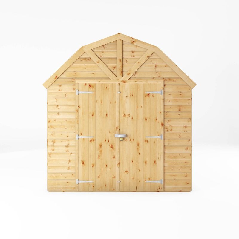 Adley 8' x 8' Premium Double Door Shiplap Dutch Barn | Sheds.co.uk