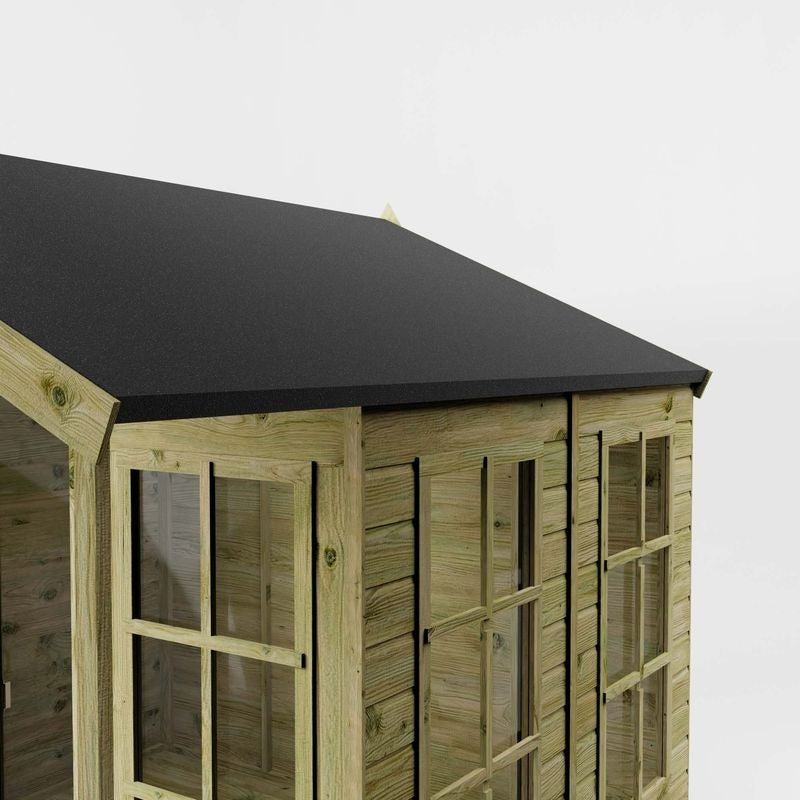 Adley 8' x 8' Premium Traditional Summer House With Veranda | Sheds.co.uk