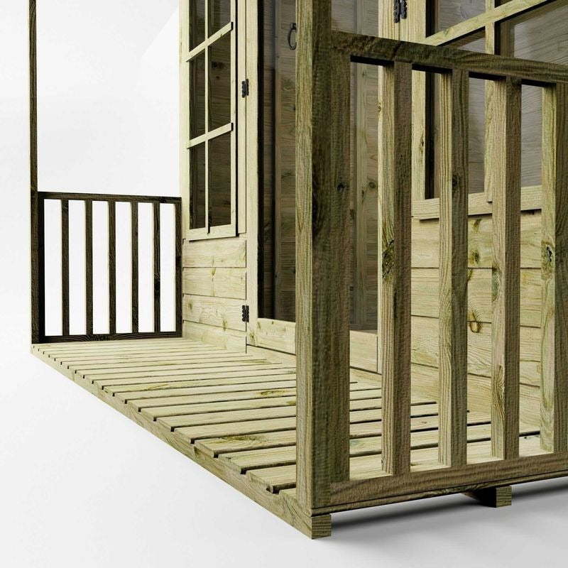 Adley 8' x 8' Premium Traditional Summer House With Veranda | Sheds.co.uk