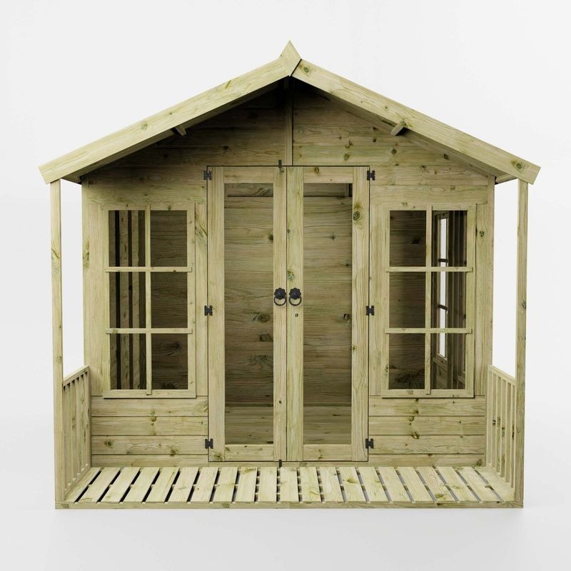 Adley 8' x 8' Premium Traditional Summer House With Veranda | Sheds.co.uk