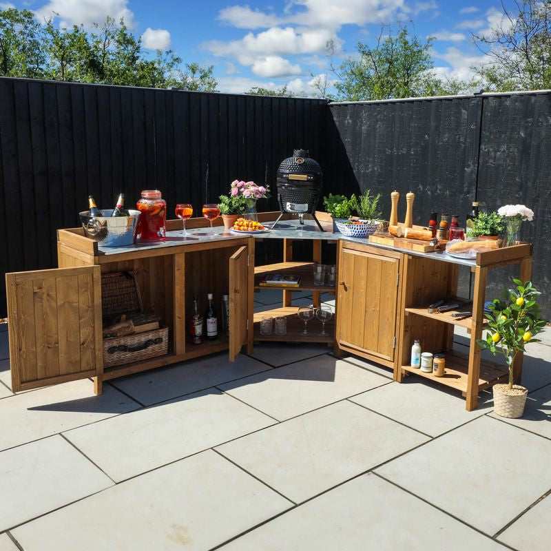 Adley Pressure Treated Lily Compact Outdoor Kitchen | Sheds.co.uk