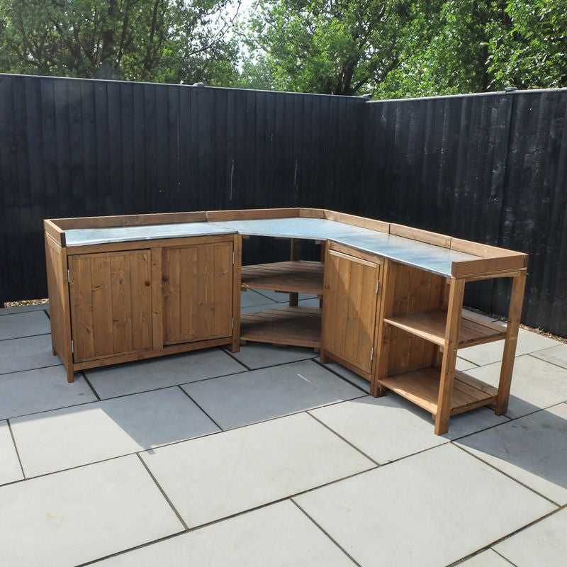 Adley Pressure Treated Lily Compact Outdoor Kitchen | Sheds.co.uk