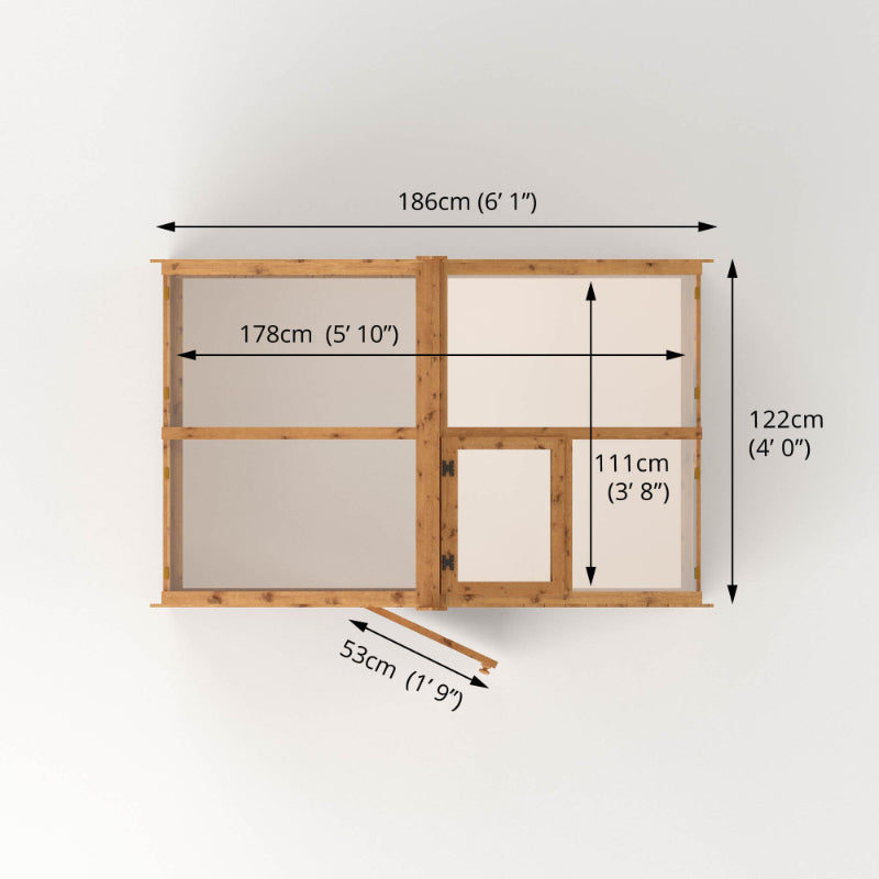 Adley 6' x 4' Budget Shiplap Greenhouse | Sheds.co.uk