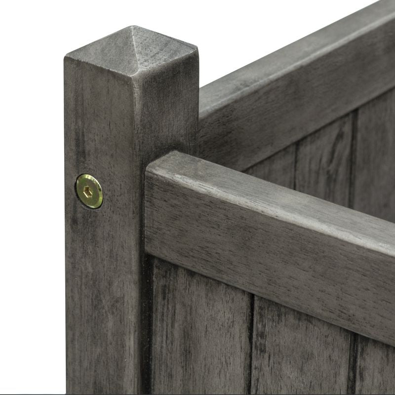 Rowlinson Alderley Grey Square Planter | Sheds.co.uk