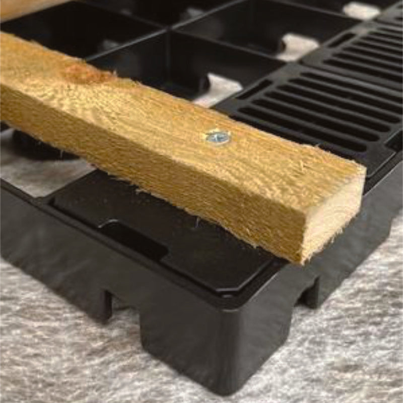 Plastic Pro Base With Anchor Kit & French Drain | Sheds.co.uk