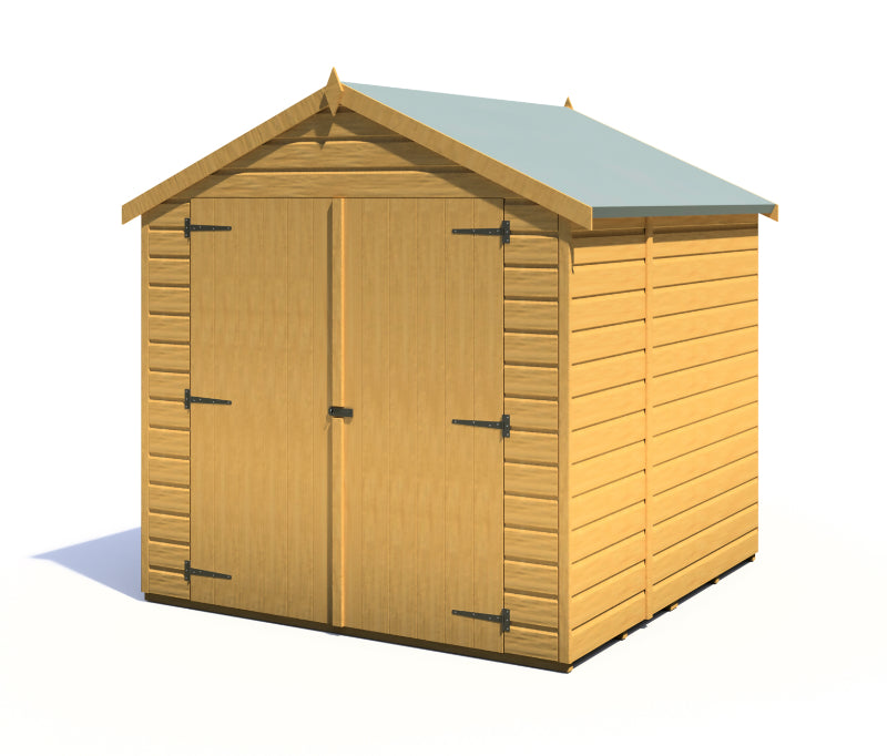 Loxley 6' x 6' Double Door Shiplap Apex Shed | Sheds.co.uk