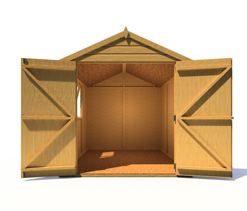 Loxley 6' x 6' Double Door Shiplap Apex Shed | Sheds.co.uk