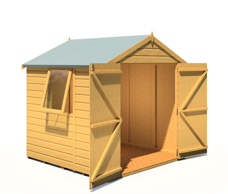 Loxley 6' x 6' Double Door Shiplap Apex Shed | Sheds.co.uk