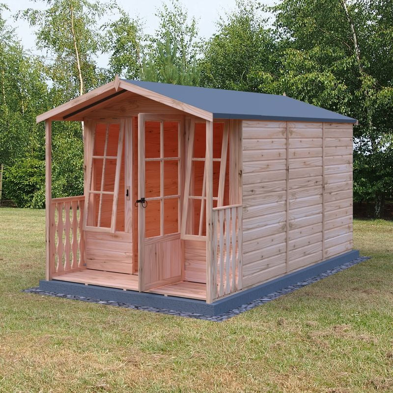 Loxley 7' x 10' Beverley Summer House With Veranda | Sheds.co.uk