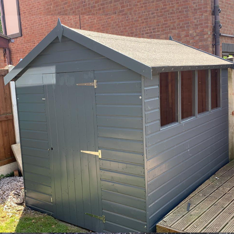 Bards 10' x 6' Popular Custom Apex Shed - Pre Painted | Sheds.co.uk