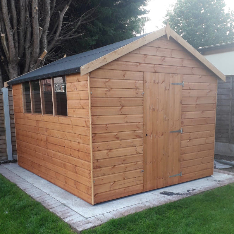 Bards 10' x 8' Popular Custom Apex Shed | Sheds.co.uk