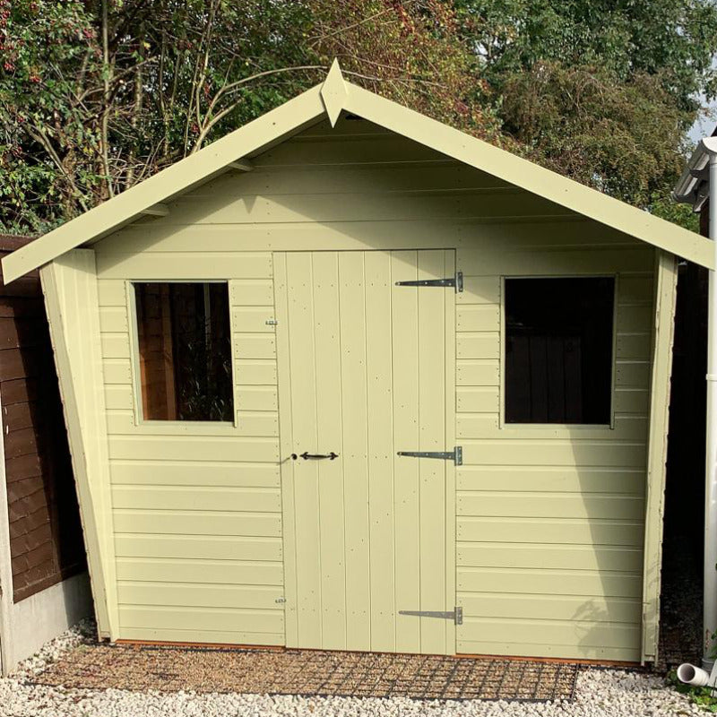 Bards 5' x 7' Popular Custom Apex Cabin Shed - Pre Painted | Sheds.co.uk