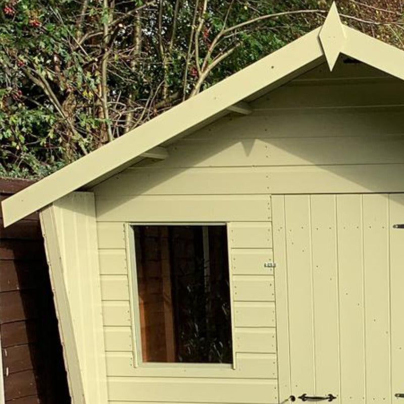 Bards 5' x 7' Popular Custom Apex Cabin Shed - Pre Painted | Sheds.co.uk