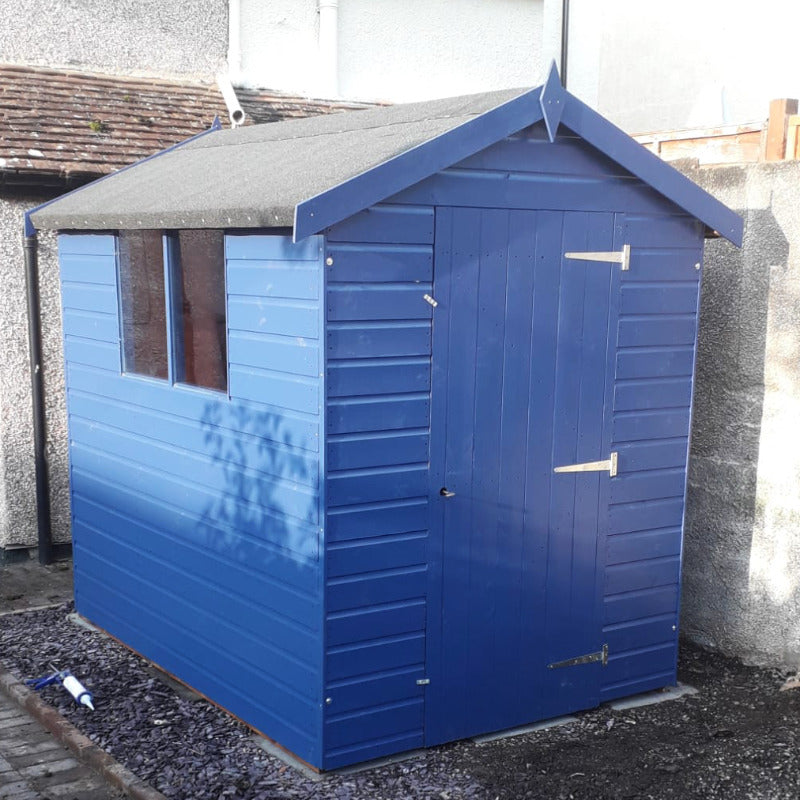 Bards 8' x 6' Popular Custom Apex Shed - Pre Painted | Sheds.co.uk
