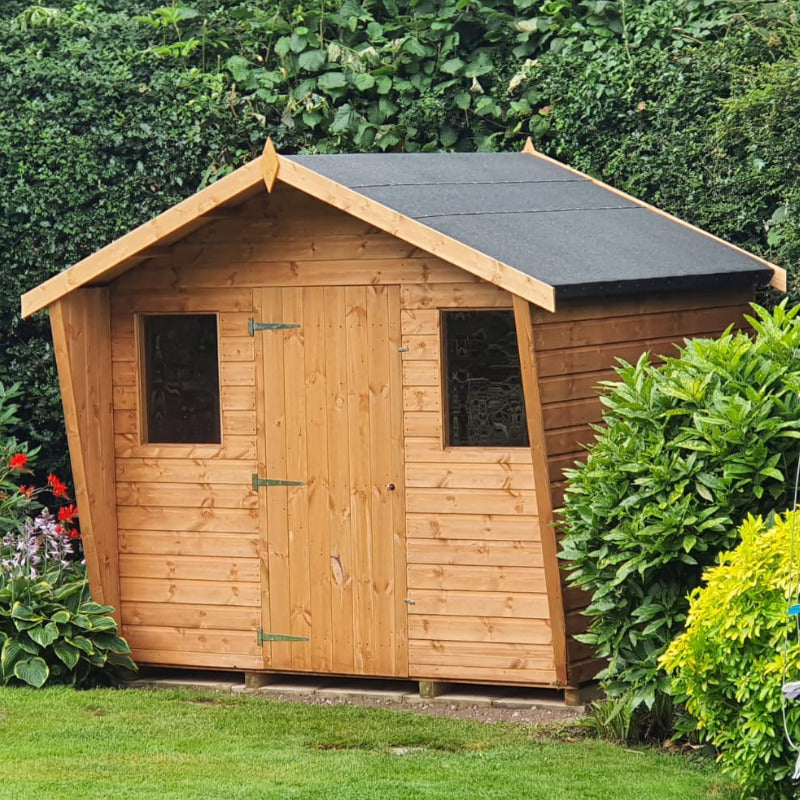 Bards 8' x 8' Popular Custom Apex Cabin Shed | Sheds.co.uk
