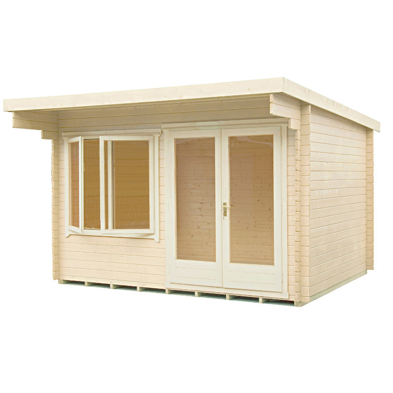 Loxley 3.6m x 3.6m Bolton Log Cabin - 28mm | Sheds.co.uk