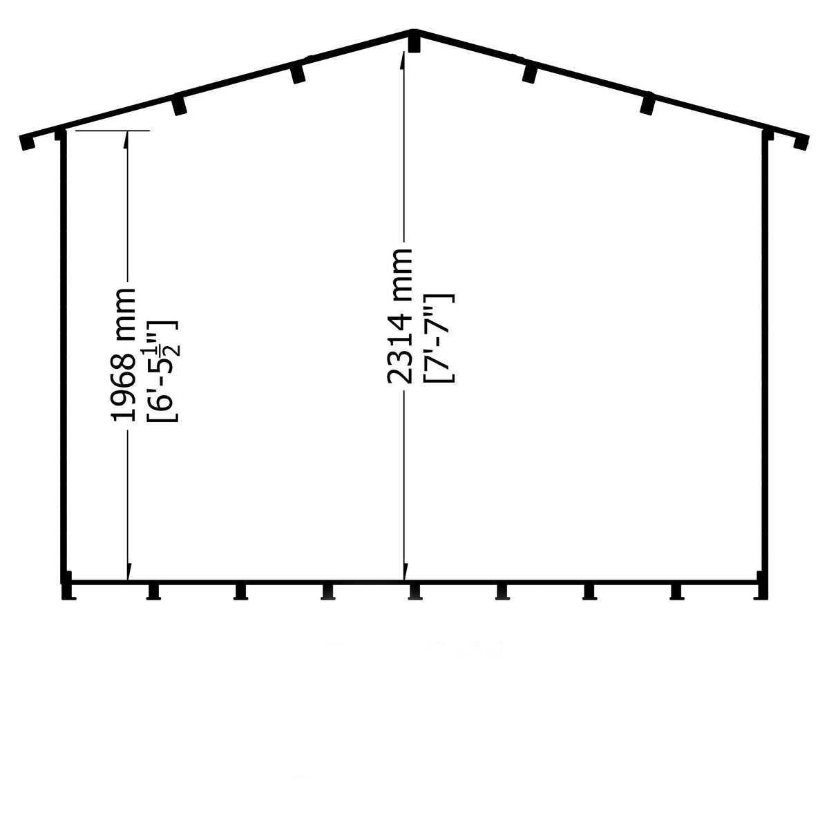 Loxley 20' x 8' Wembley Insulated Garden Room | Sheds.co.uk