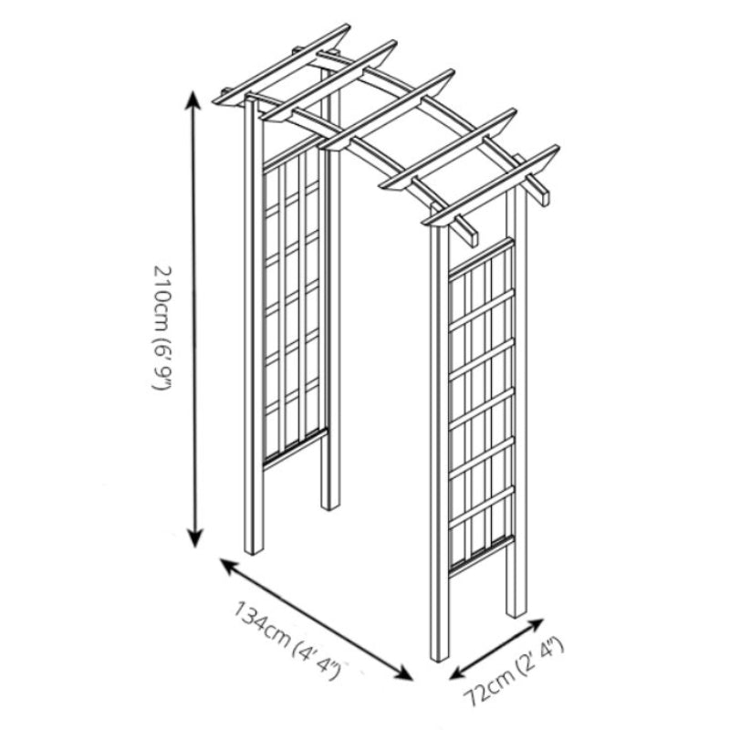 Adley Daisy Garden Arch | Sheds.co.uk