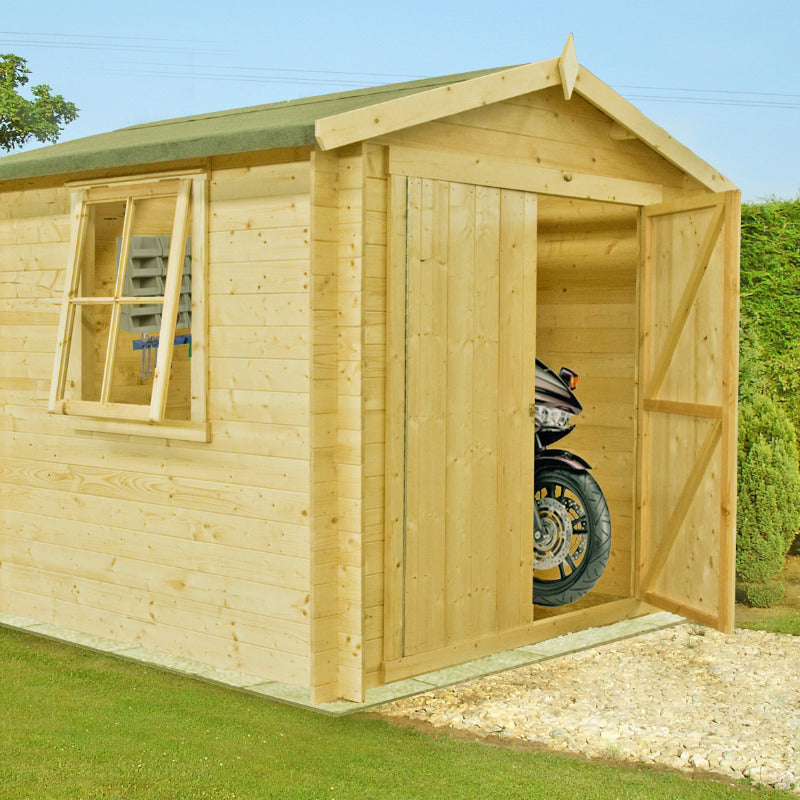 Loxley 3m x 3m Mansfield Log Cabin - 19mm | Sheds.co.uk