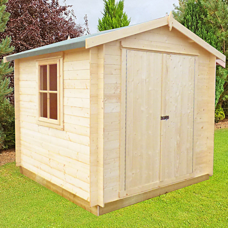 Loxley 2.1m x 2.1m Mansfield Log Cabin - 19mm | Sheds.co.uk