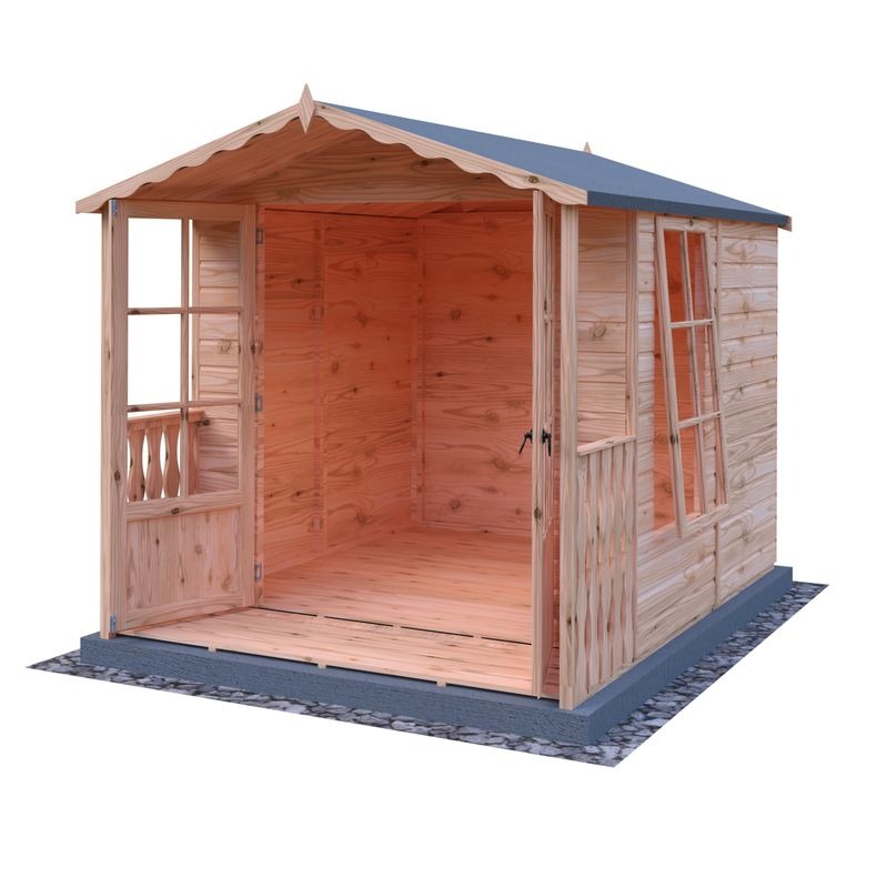 Loxley 7' x 7' Kingswood Summer House With Veranda | Sheds.co.uk