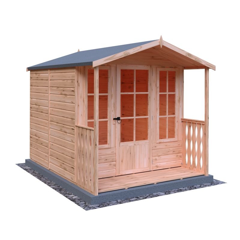 Loxley 7' x 7' Broadway Summer House With Veranda | Sheds.co.uk
