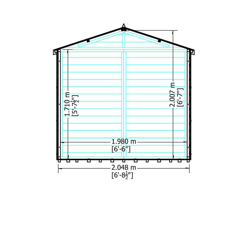 Loxley 7' x 7' Broadway Summer House With Veranda | Sheds.co.uk
