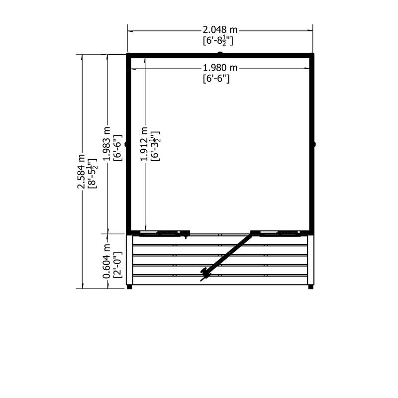 Loxley 7' x 7' Broadway Summer House With Veranda | Sheds.co.uk